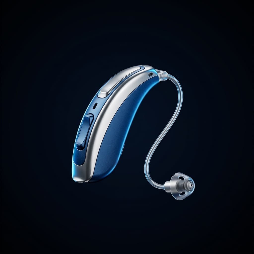 İşitme cihazı kullanan kişi